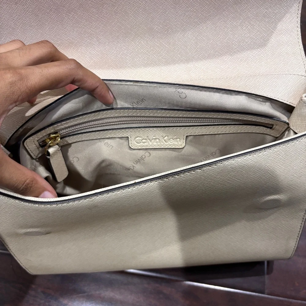 Calvin Klein on My Corner Saffiano Satchel